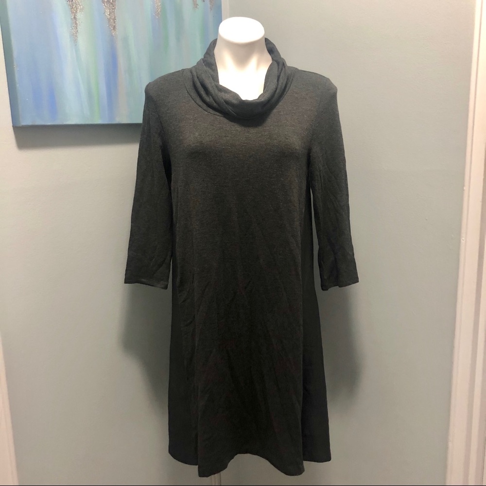 Anthropologie Cowl Neck Swing Dress